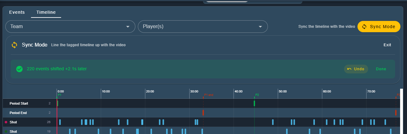 Sync Mode after applying